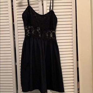 Black lace dress